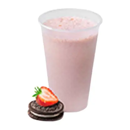 Изображение товара Милкшейк с клубникой и шоколадным печеньем 420 мл