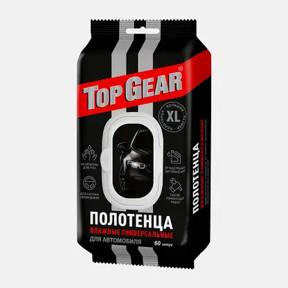 Полотенца Авангард влажные универсальные Top Gear 60шт