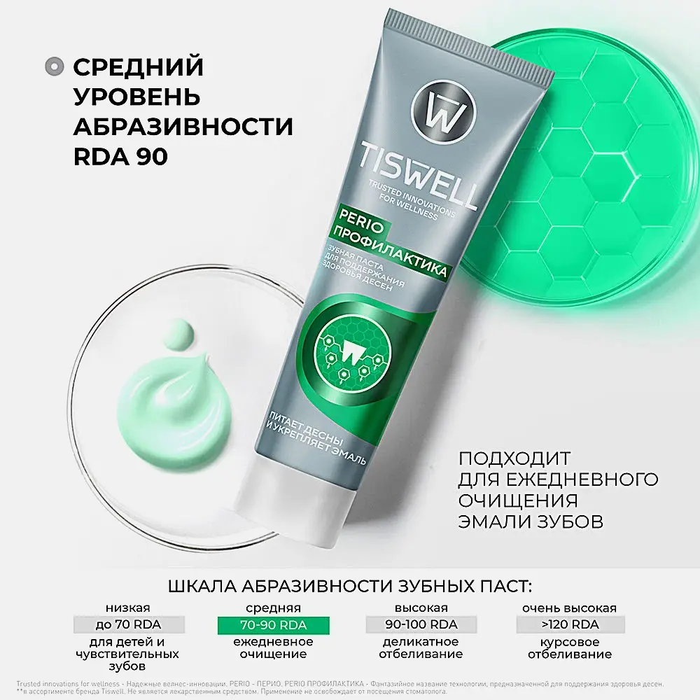 Зубная паста Tiswell Perio Профилактика для поддержания здоровья десен 110г
