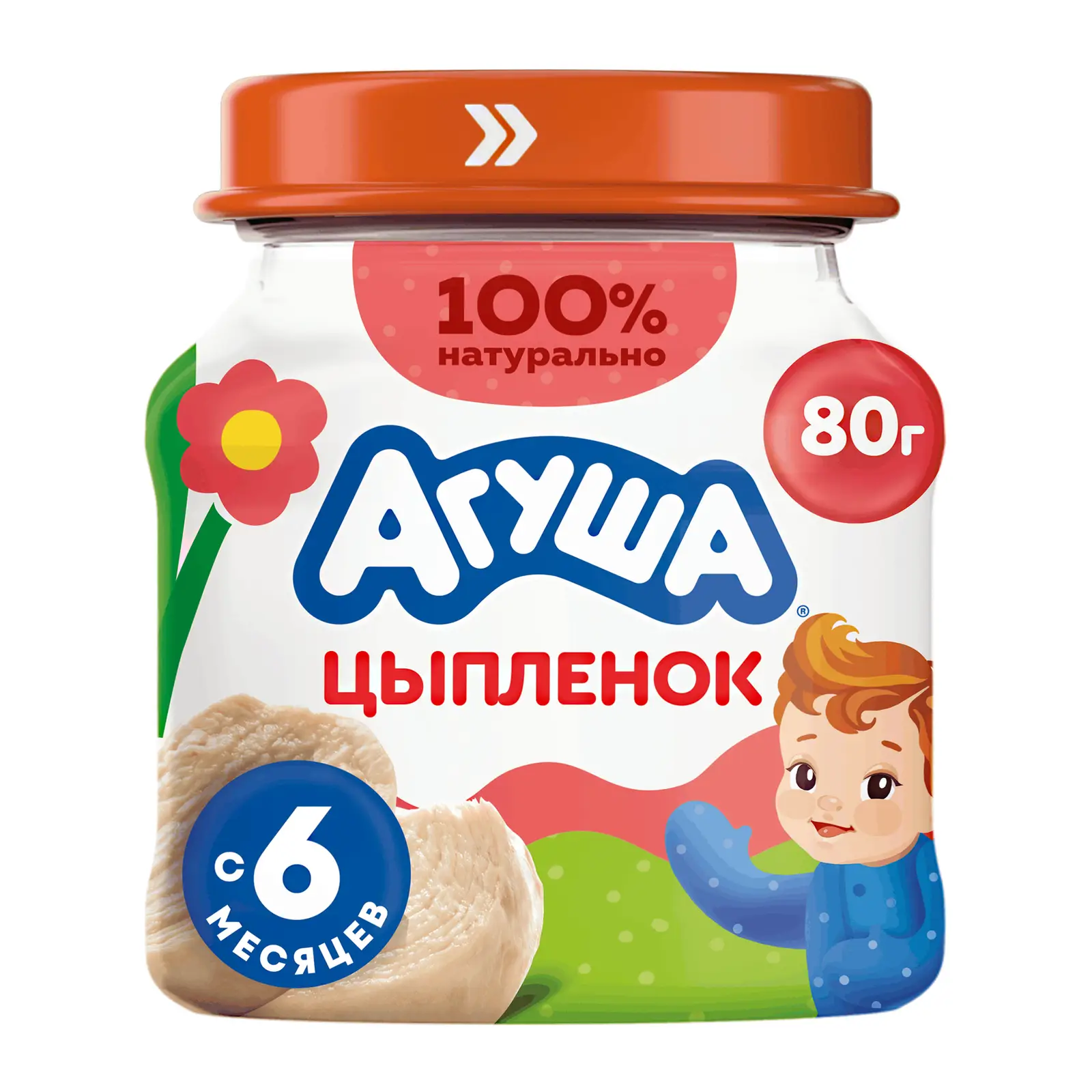 Изображение товара Пюре Агуша Цыпленок 80г