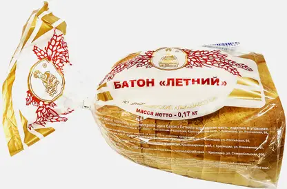 Батон Летний дар нарезанный Краснодарский хлебозавод №6 170г