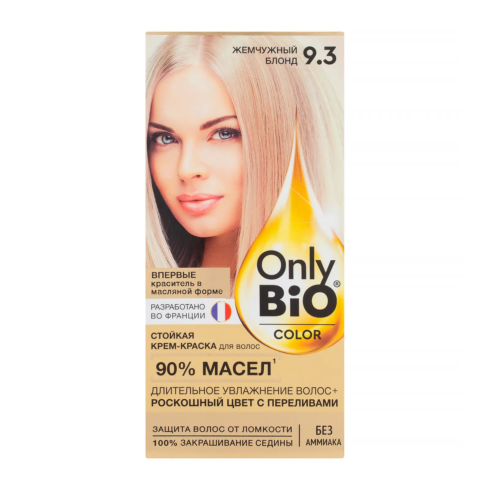 Краска для волос Only Bio Color т9.3 Жемчужный блонд 115мл