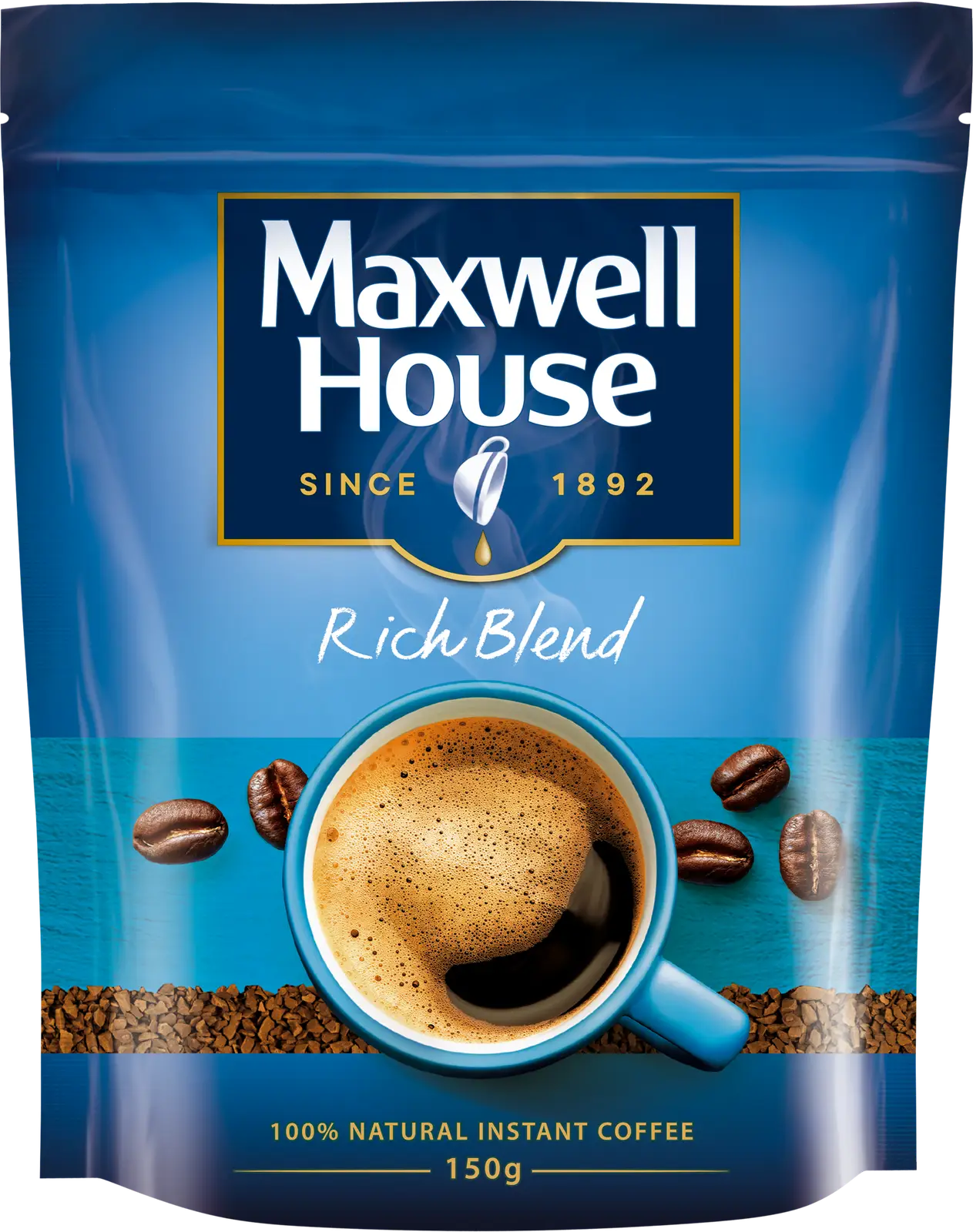 Кофе растворимый Maxwell House сублимированный 150г — в каталоге на сайте  сети Магнит | Краснодар