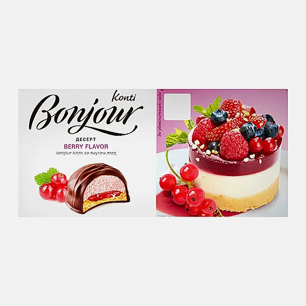Десерт Bonjour Konti Souffle со вкусом ягод 232г Десерт Bonjour Konti Souffle со вкусом ягод 232г