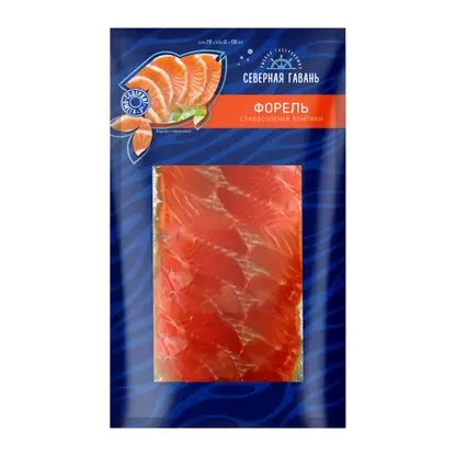 Изображение товара Форель Северная гавань слабосоленая нарезка 100г