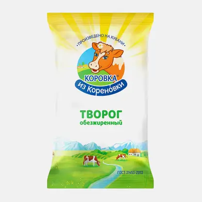 Творог Коровка из Кореновки обезжиренный 180г