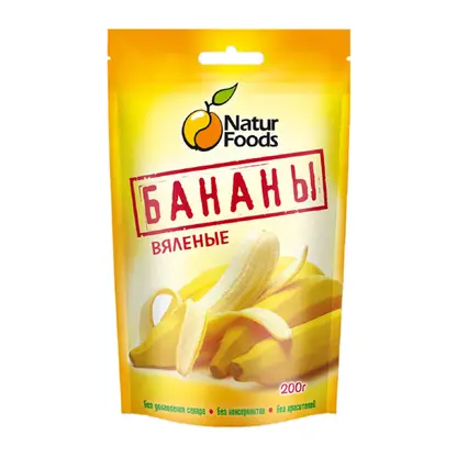 Изображение товара Бананы Natur Foods вяленые 200г