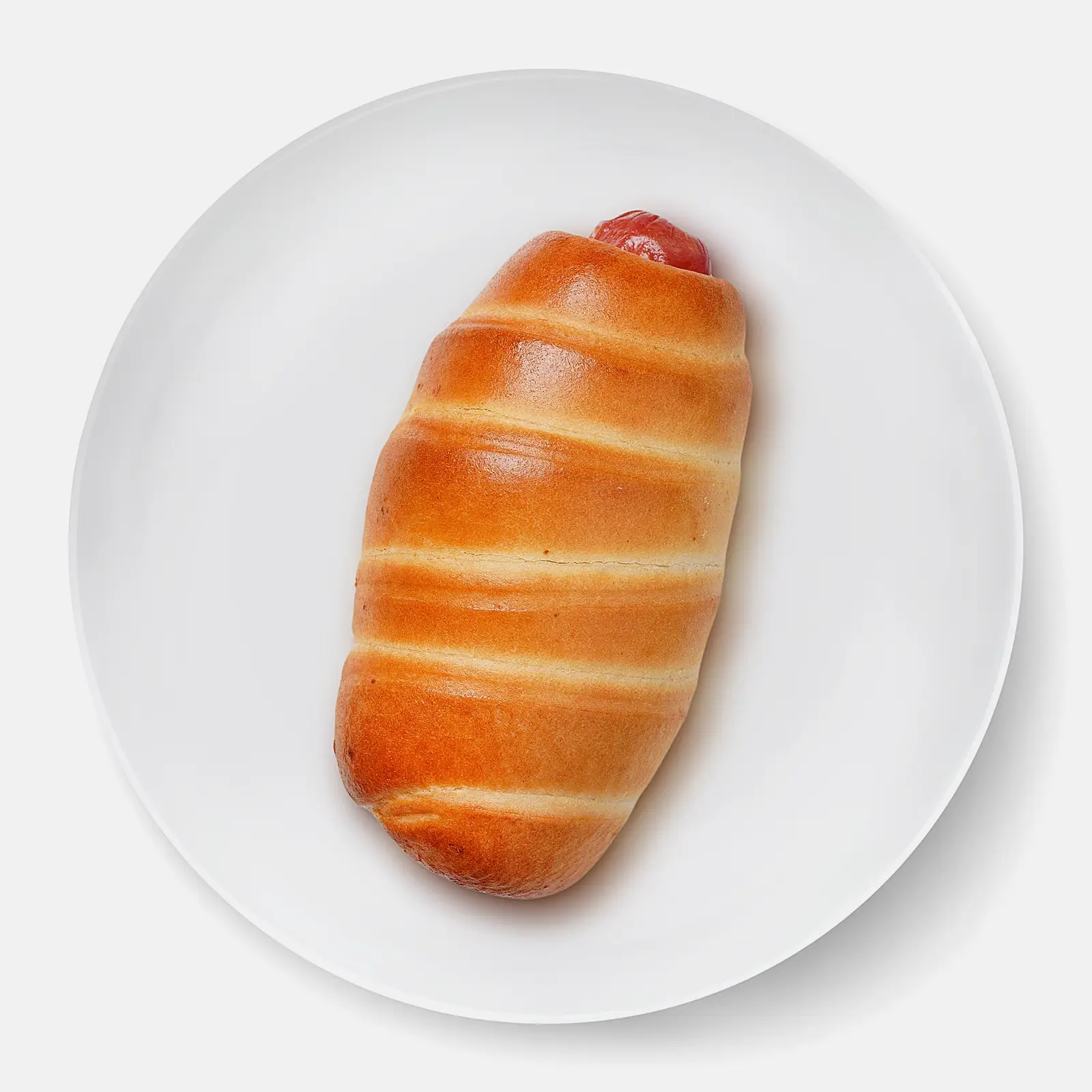 Изображение товара Магнит сосиска в тесте замороженная 110г вкусное блюдо быстрое питание