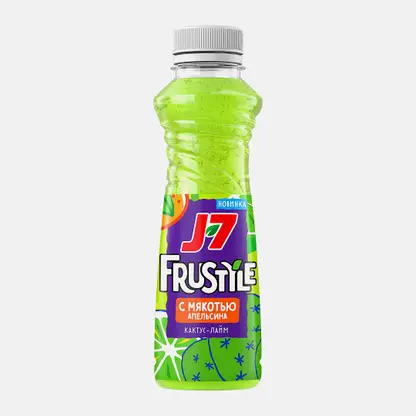 Напиток сокосодержащий Кактус-лайм J7 Frustyle 385мл