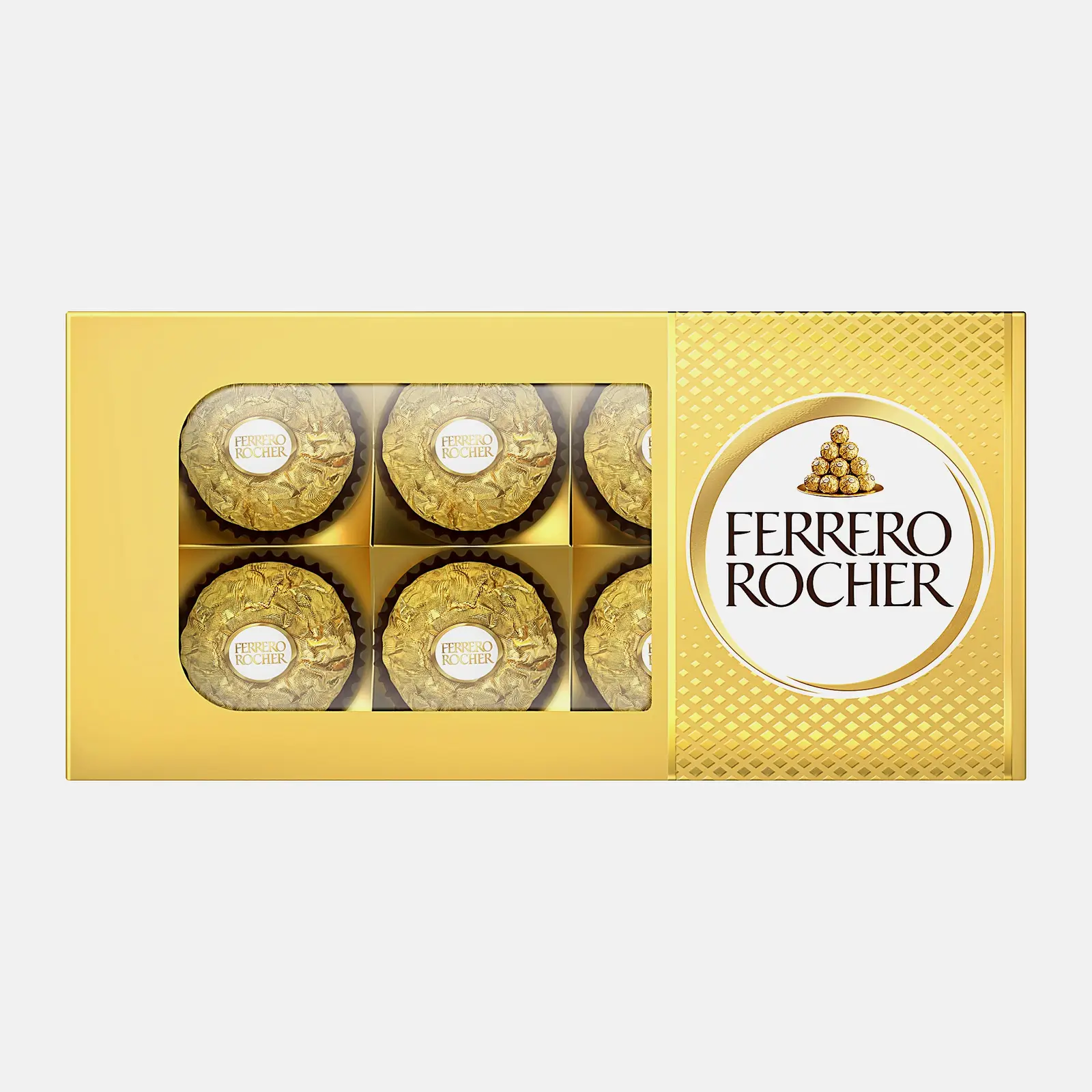 Изображение товара Конфеты Ferrero Rocher из молочного шоколада с начинкой из крема и лесного ореха 75г