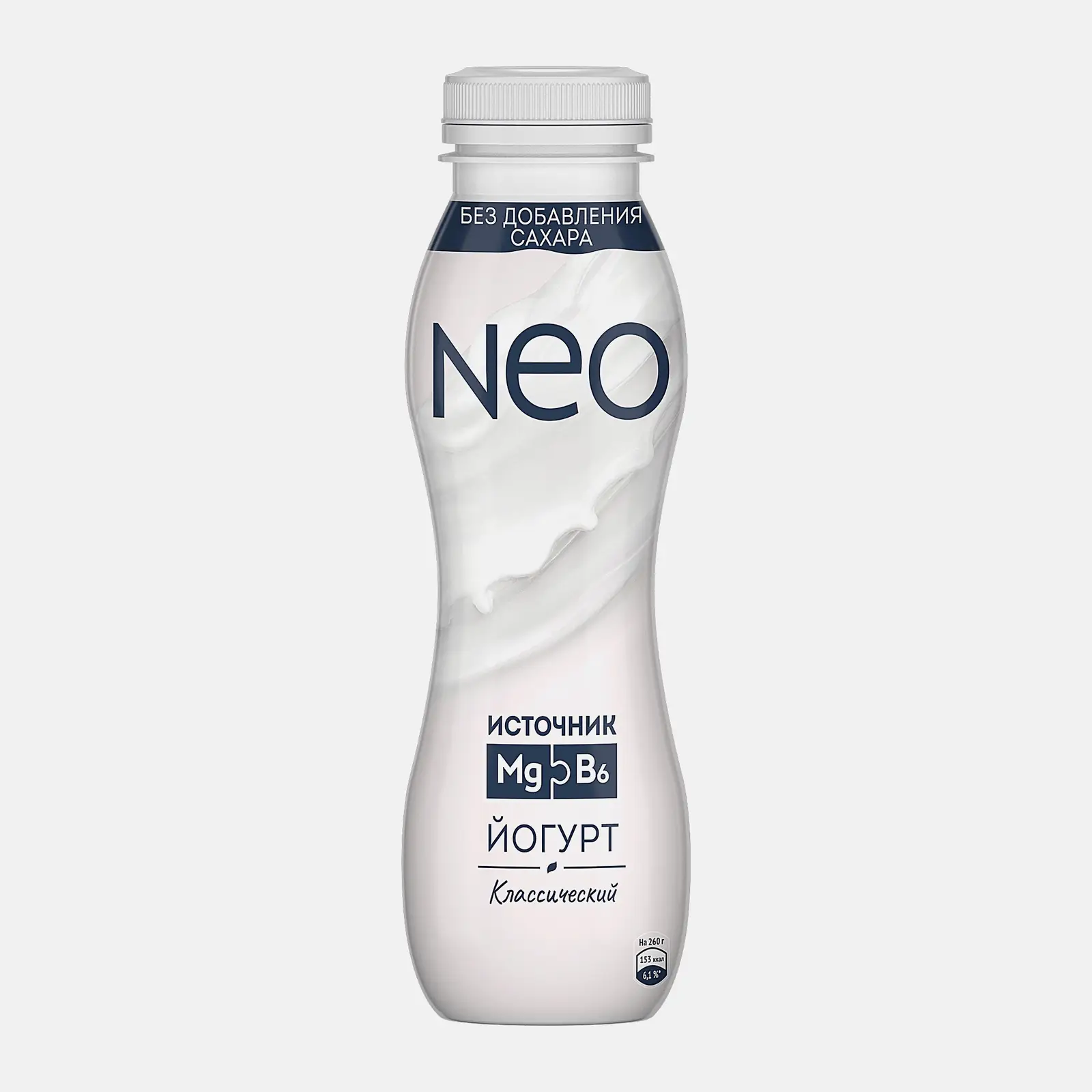 Йогурт питьевой классический с магнием и витамином B6 Neo 1.9% 260г Йогурт питьевой классический с магнием и витамином B6 Neo 1.9% 260г