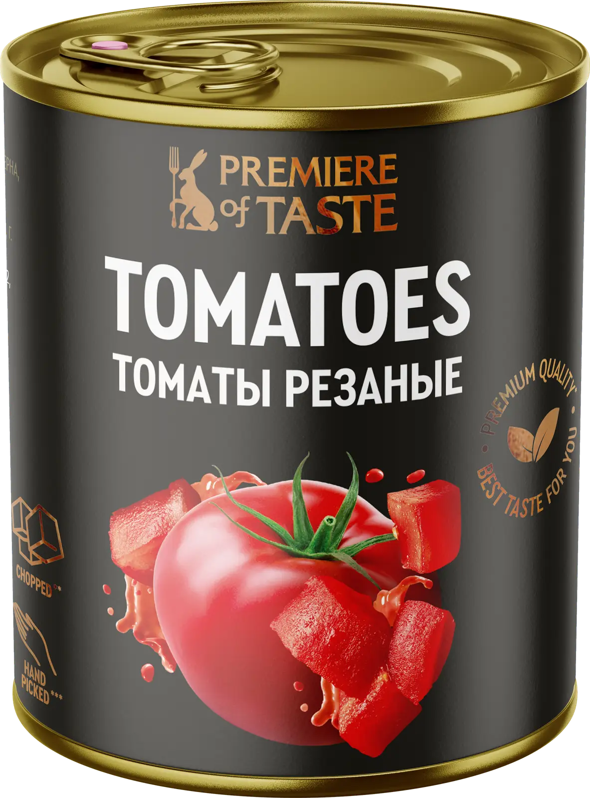 Томаты Premiere of taste резаные в собственном соку 400г - Магнит-Продукты