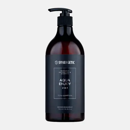 Парфюмированный гель-шампунь 2в1 для мужчин Aqua Enjoy Synergetic 750мл