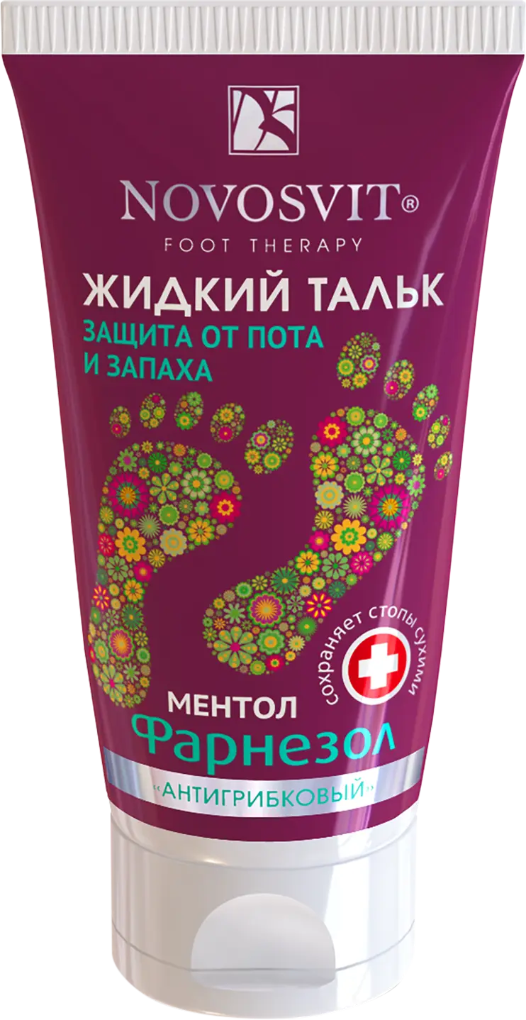 Дезодорант для ног Novosvit Антигрибковый Жидкий тальк 50мл