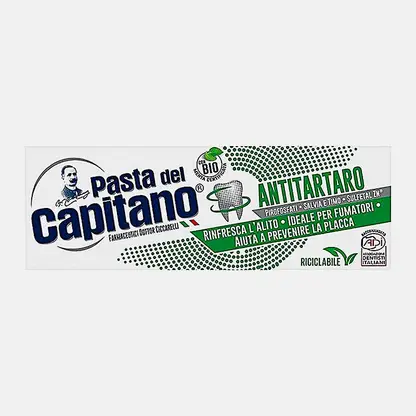 Зубная паста от зубного камня для курящих Del Capitano Pasta 75мл