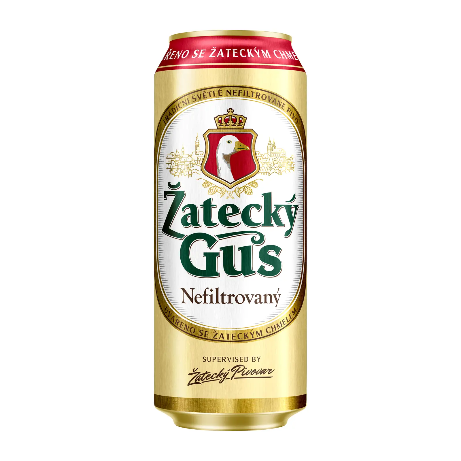 Изображение товара Пиво Zatecky Gus светлое нефильтрованное 4.8% 450мл