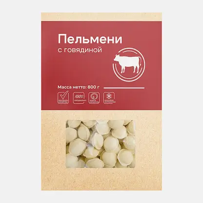 Пельмени с говядиной Чистый состав 800г