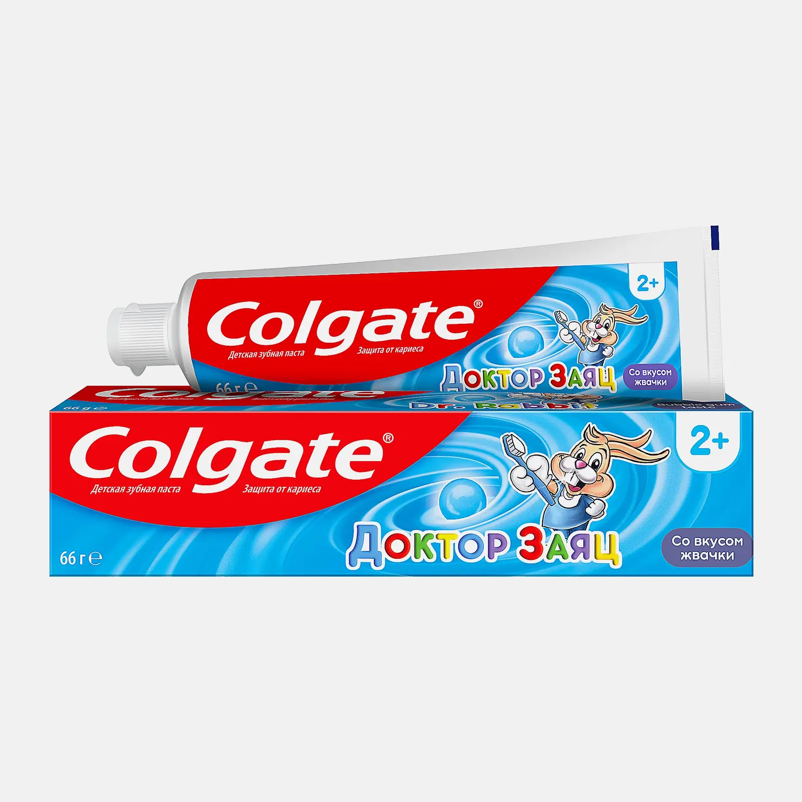 Изображение товара Детская зубная паста Colgate Доктор Заяц со вкусом жвачки 50мл безопасное укрепление зубов