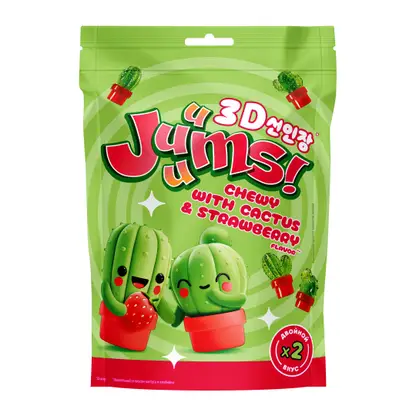Изображение товара Мармелад жевательный со вкусом кактуса и клубники Juuums 70г