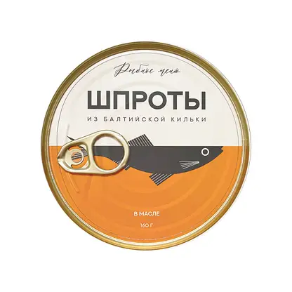Изображение товара Шпроты Рыбное меню из балтийской кильки в масле 160г