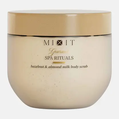 Скраб для тела Gourmet фундук и миндальное молочко Mixit 300г