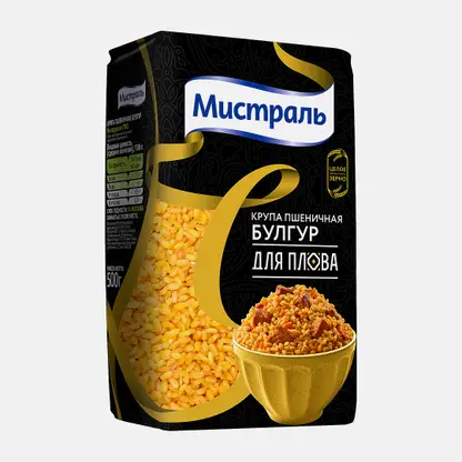 Крупа Мистраль пшеничная Булгур для плова 500г