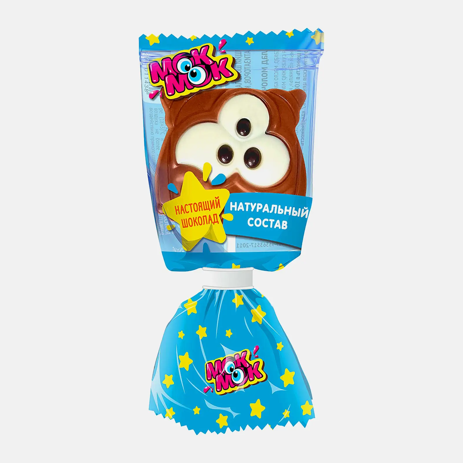 Шоколадная фигурка с печеньем на палочке Мок-Мок 24г в ассортименте