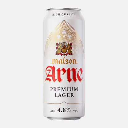 Пиво Maison Arne Premium Lager 4.8% 430мл