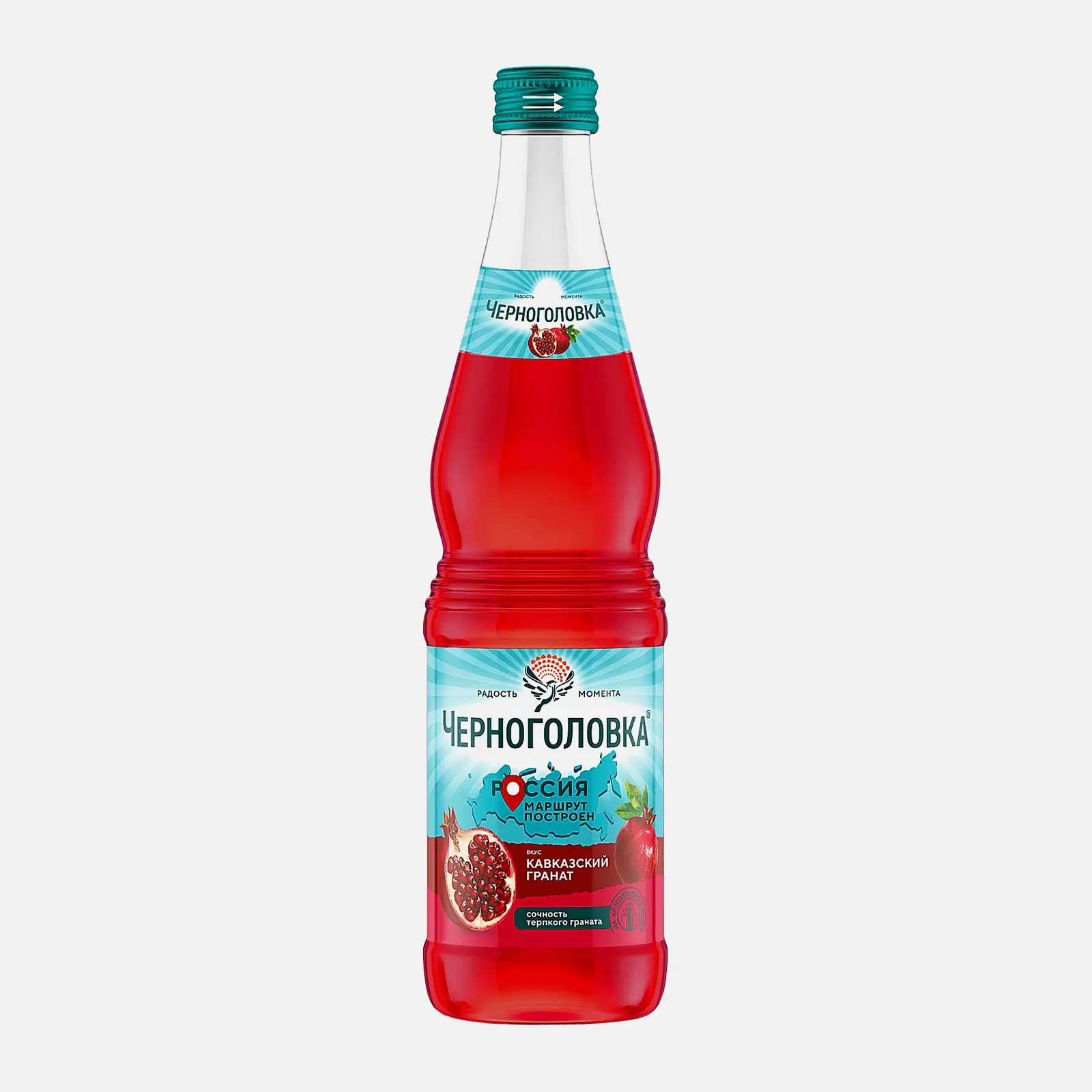 Изображение товара Черноголовка гранат безалкогольный газированный напиток 500мл