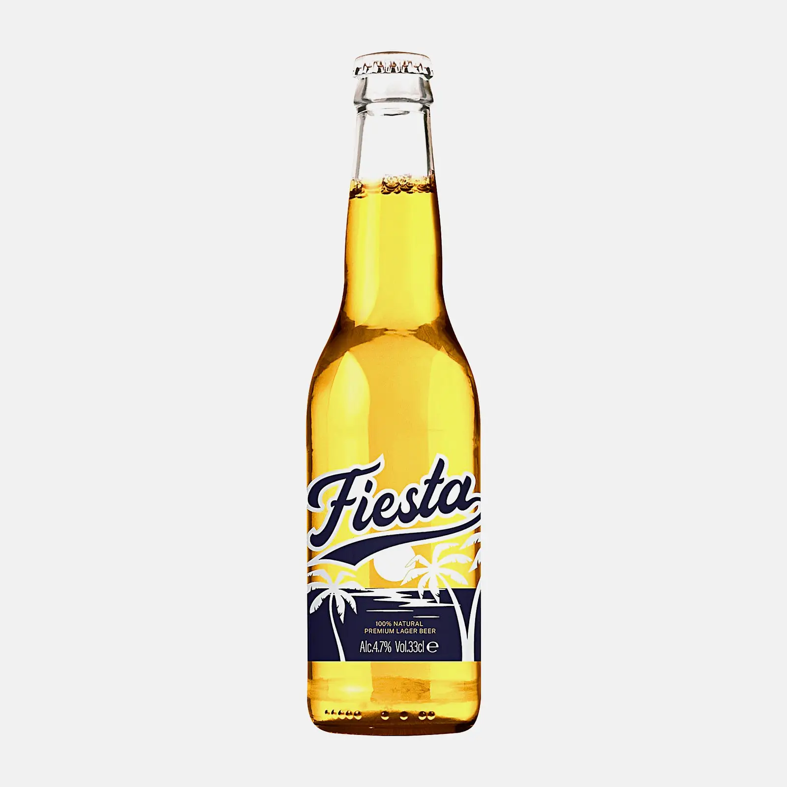 Пиво Fiesta светлое фильтрованное пастеризованное 4.7% 330мл