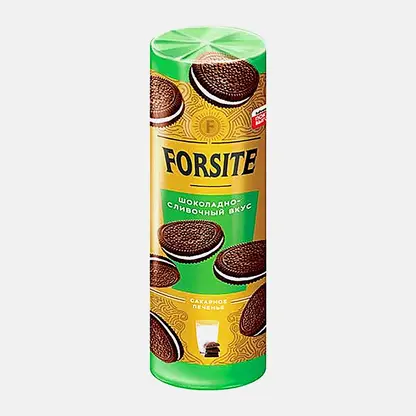 Печенье Forsite сахарное Сэндвич с шоколадно-сливочным вкусом 208г