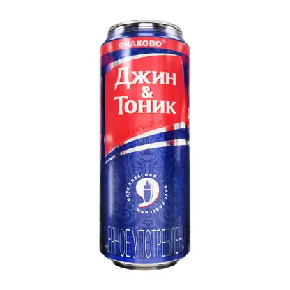 Изображение товара Пивной напиток Джи тоник нефильтрованный пастеризованный 7% 450мл