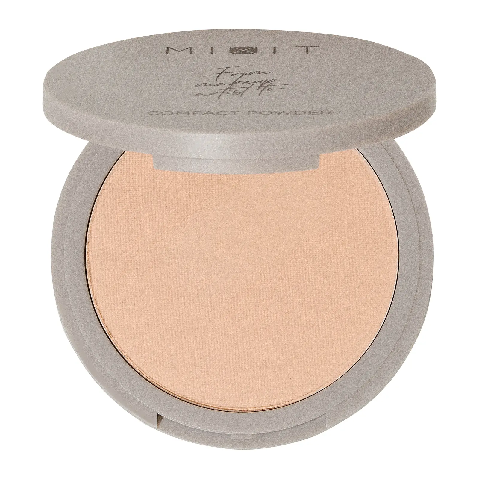 Пудра для лица Mixit Make Up компактная матовая тон 02