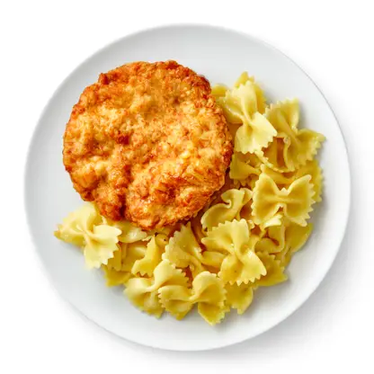 Изображение товара Котлета куриная с фарфалле 200г Эко Фуд натуральное блюдо быстрое приготовление