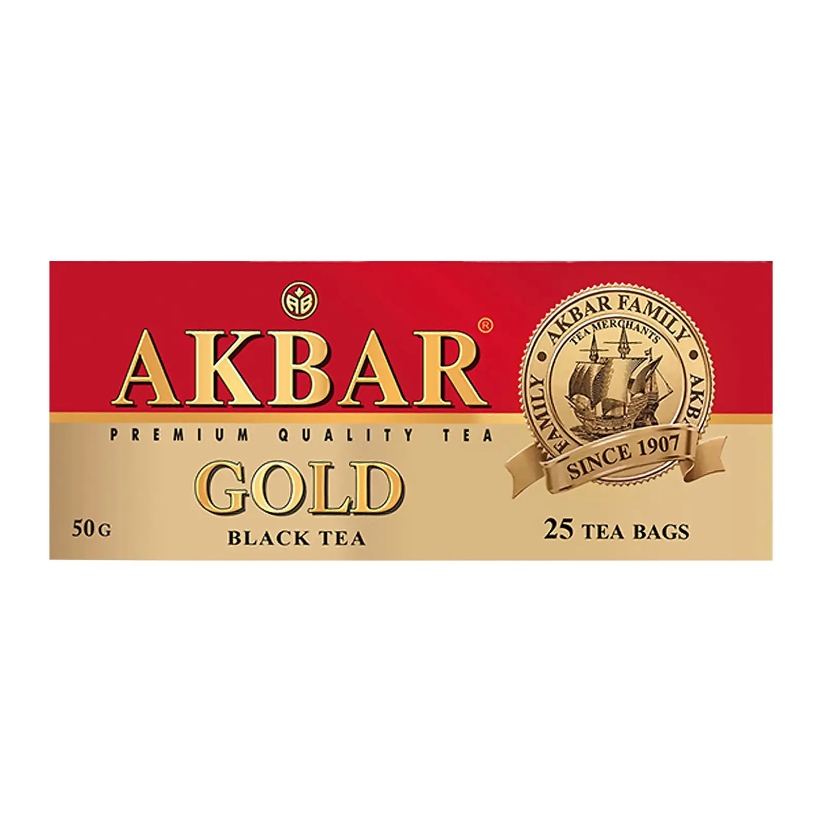 Изображение товара Чай черный Akbar Gold 25 пак - ароматный и вкусный