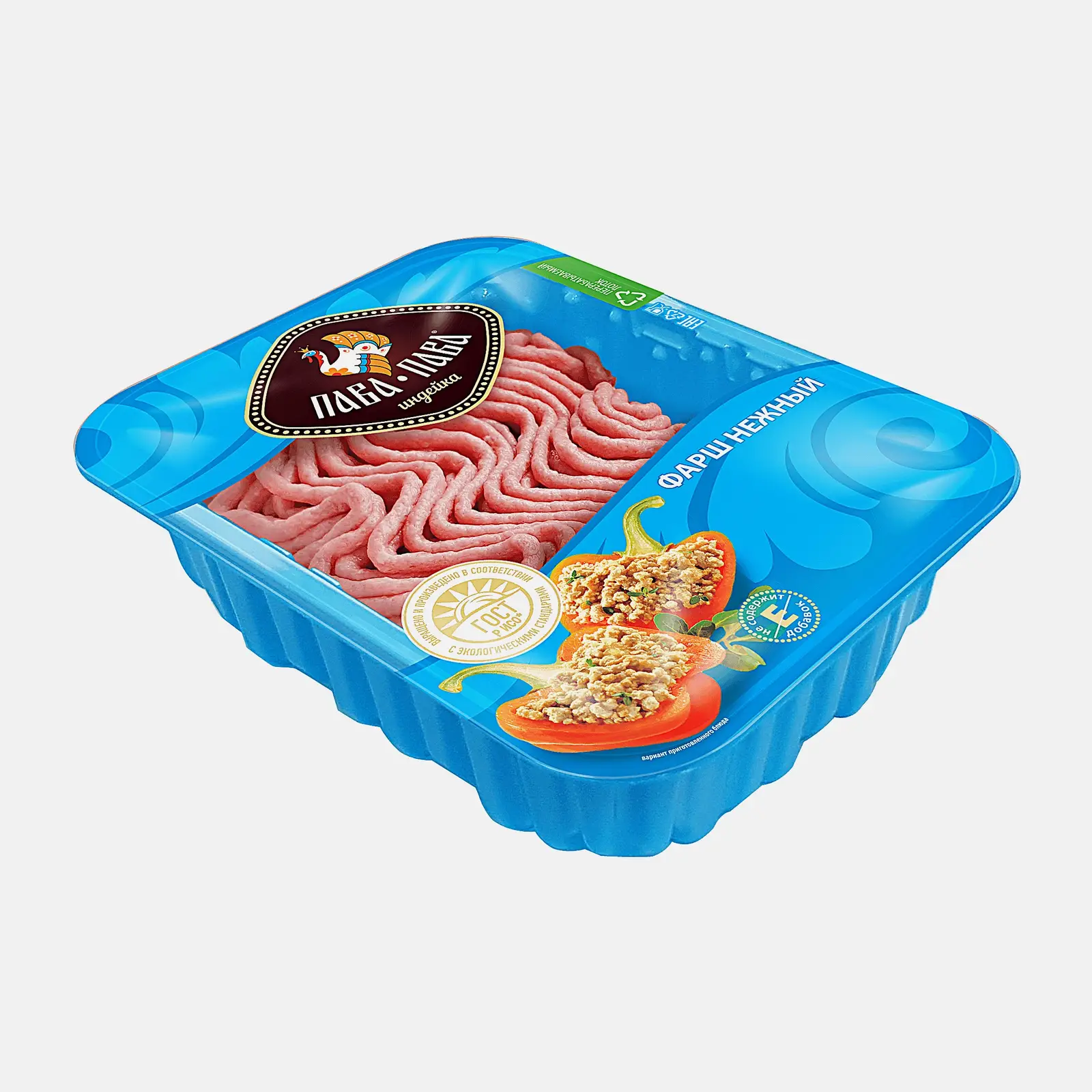 Фарш из индейки Пава-Пава Нежный 450г