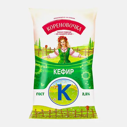 Кефир Кореновочка 2.5% 900г