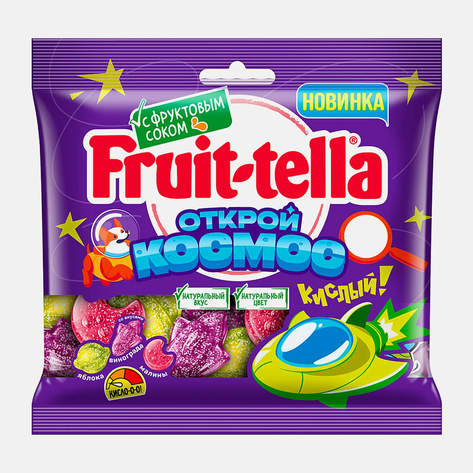 Изображение товара Мармелад жевательный Fruittella Открой космос 100г Изображение товара Мармелад жевательный Fruittella Открой космос 100г