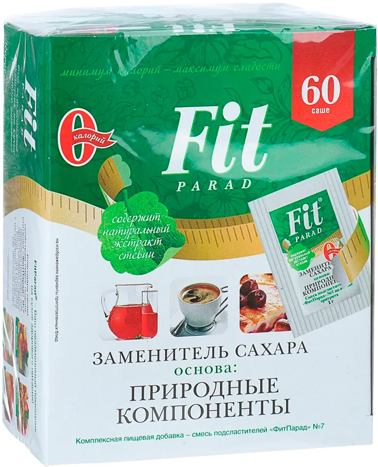 Заменитель сахара Fitparad 60шт — в каталоге на сайте сети Магнит ...