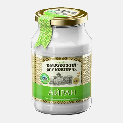 Айран Кавказский долгожитель термостатный 4% 900г