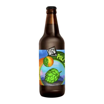 Пиво Crazy Brew светлое нефильтрованное Pale Ale Mandarina Bav 5% 450мл