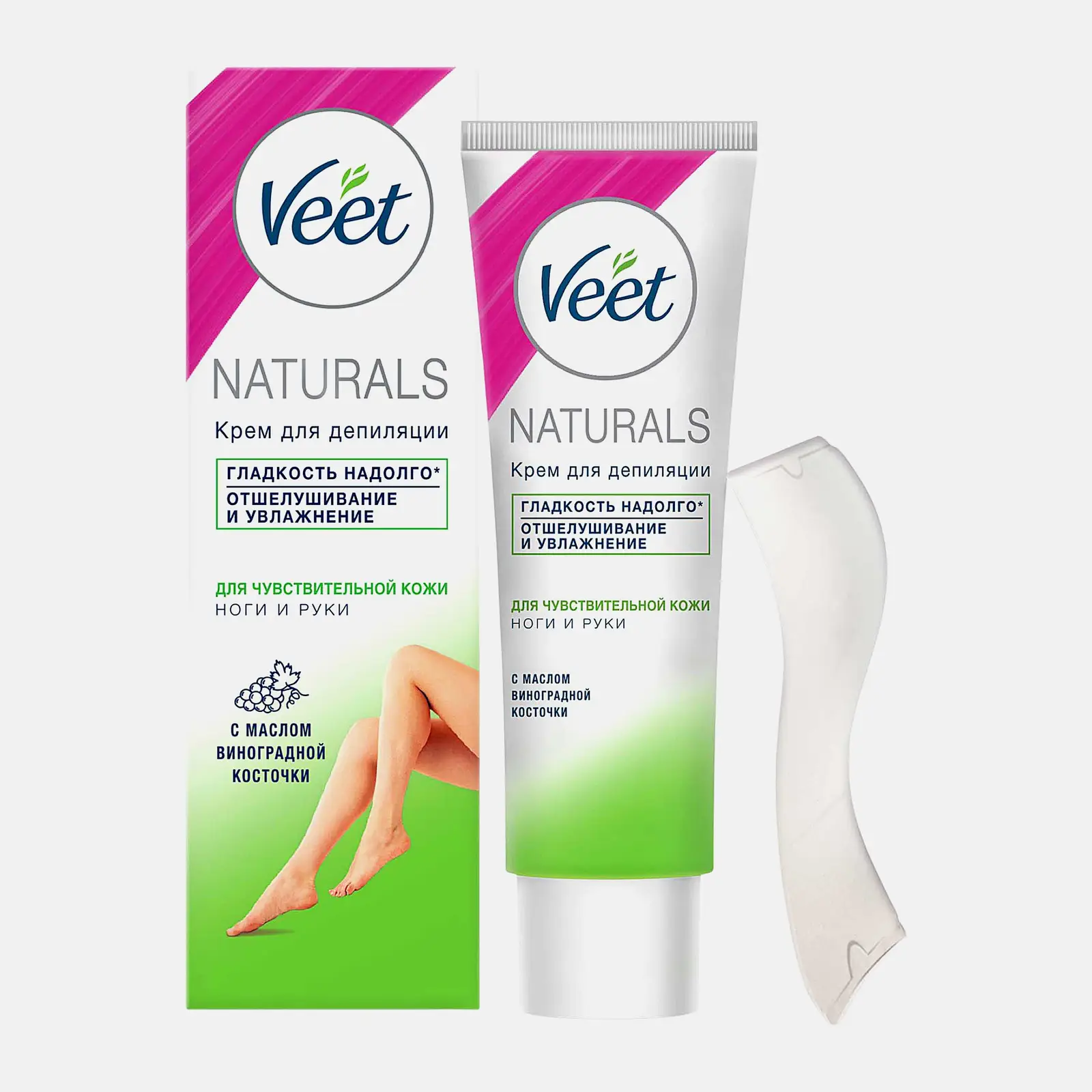 Крем для депиляции Veet Naturals Масло виноградных косточек 100мл