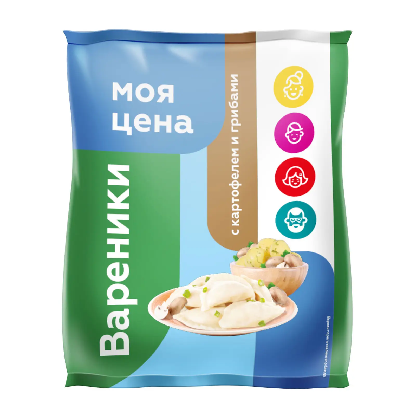 Вареники Моя цена с картофелем и грибами 700г - Магнит-Продукты