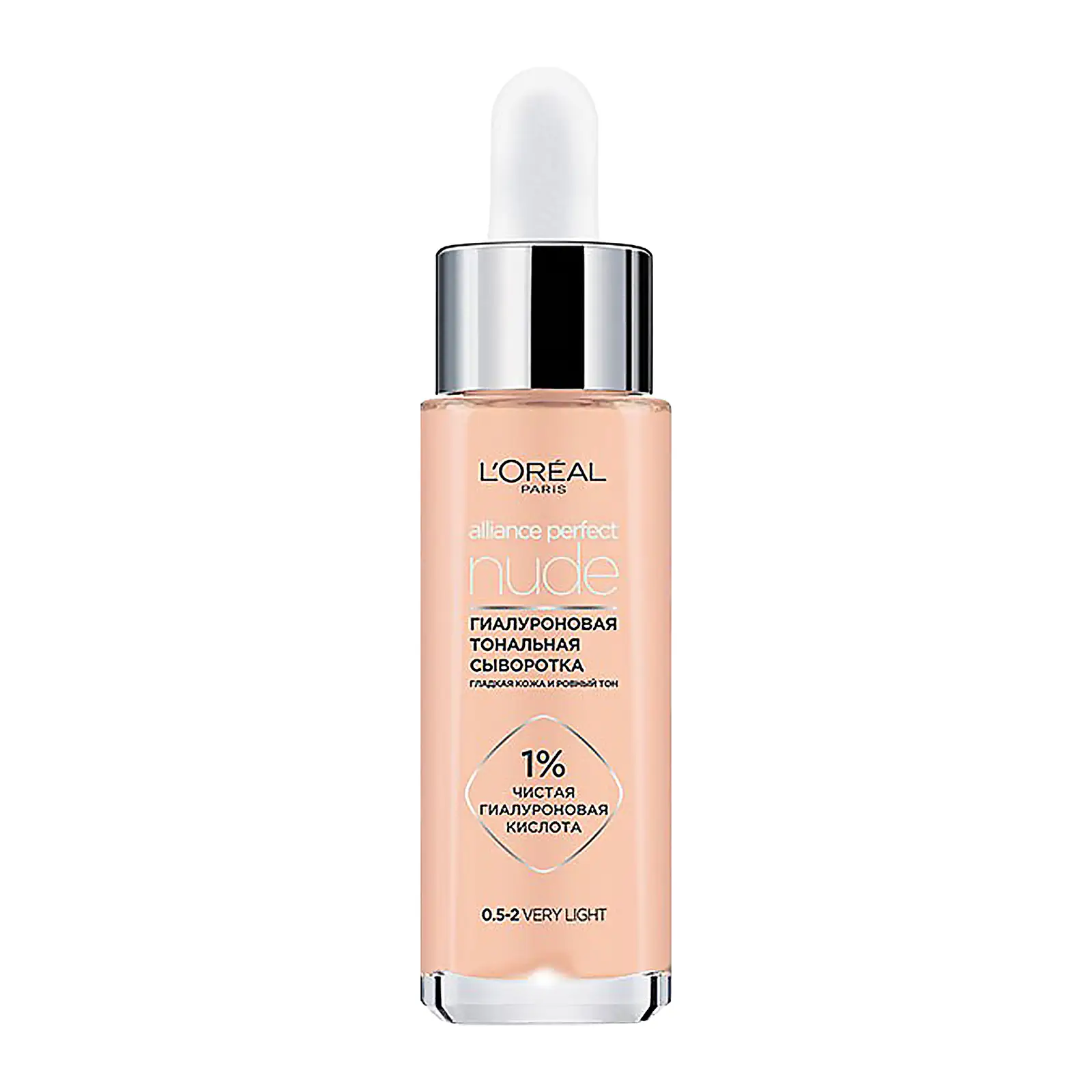 Тональная сыворотка L’Oréal Paris Alliance Perfect Nude гиалуроновая 0.5-2. 