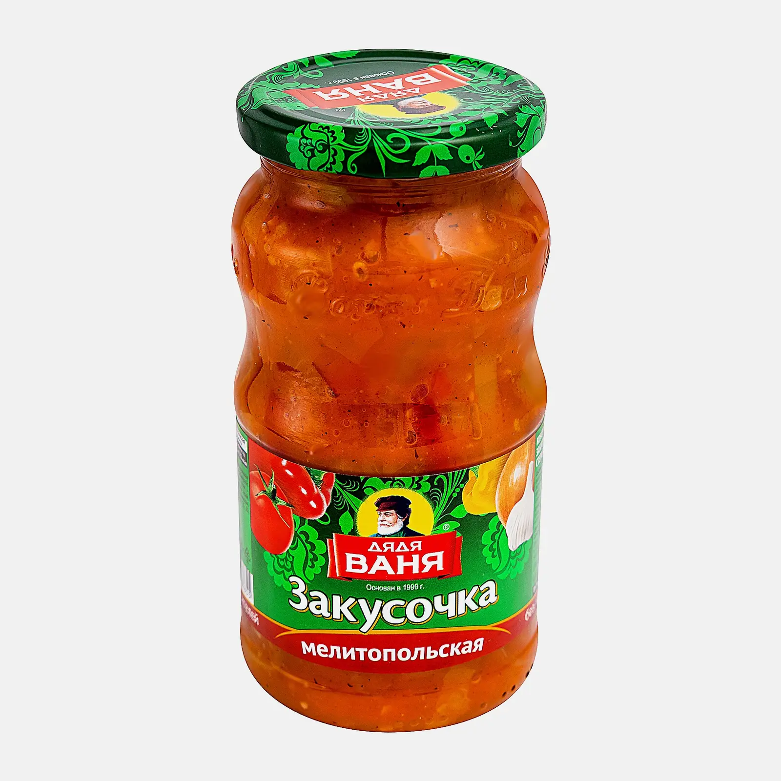 Изображение товара Закусочка овощная Дядя Ваня Мелитопольская 460г натуральное блюдо с перцем и томатами