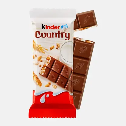 Молочный шоколад Country с молочно-злаковой начинкой Kinder 23.5г