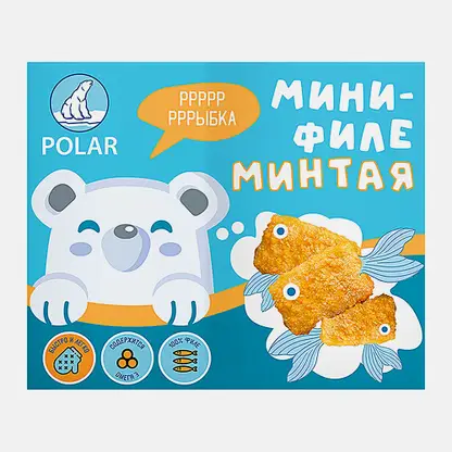 Мини-филе минтая Polar в панировке Медвежонок 280г