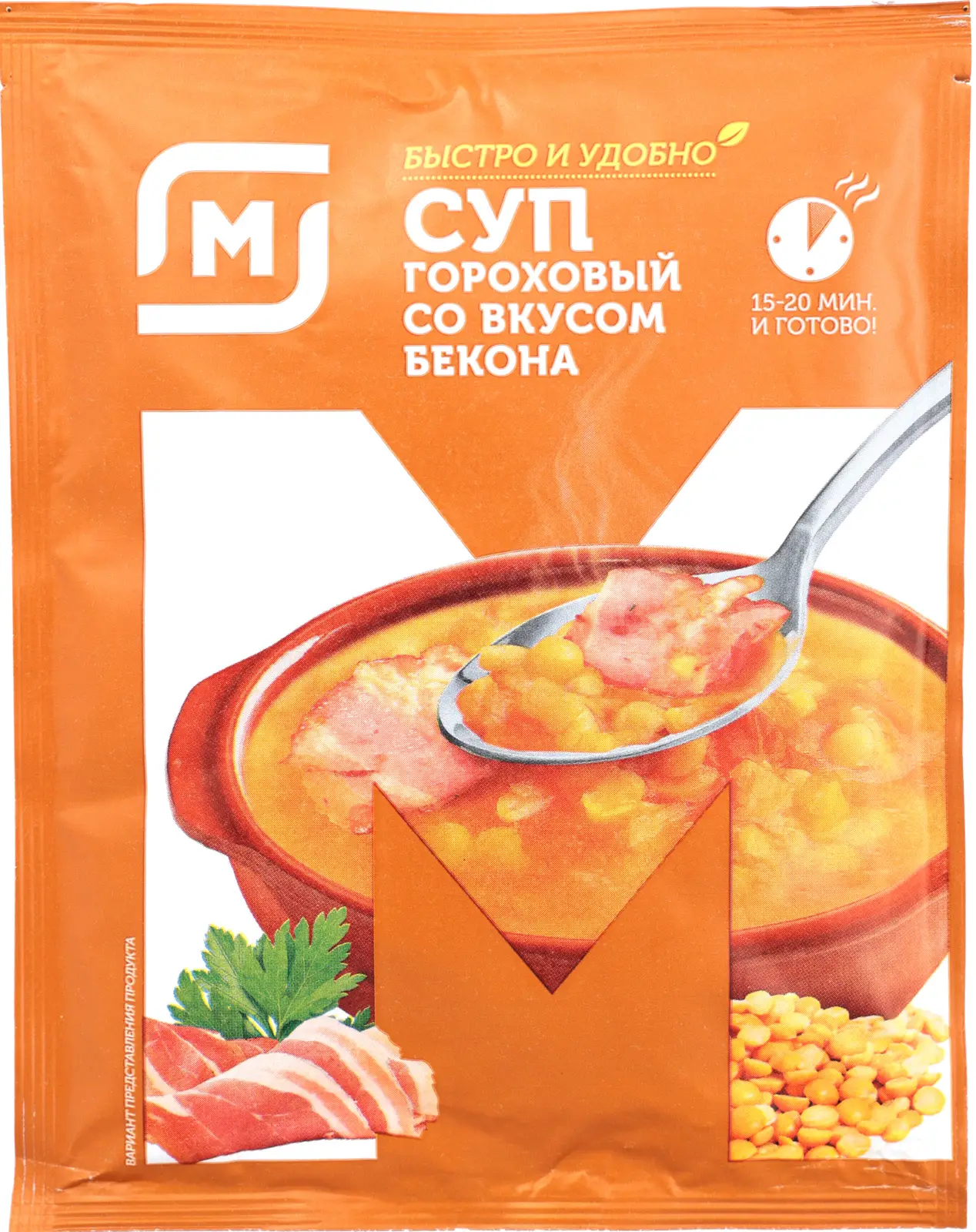 Изображение товара Суп Магнит гороховый со вкусом бекона 70г