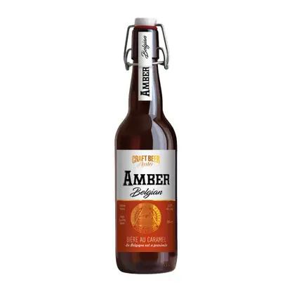 Пиво бельгийское Amber 4.5% 500мл