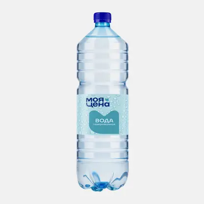 Вода Моя цена питьевая газированная 1.5л